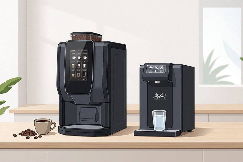 Preischeck: Kaffeevollautomat und Wasserspender mieten