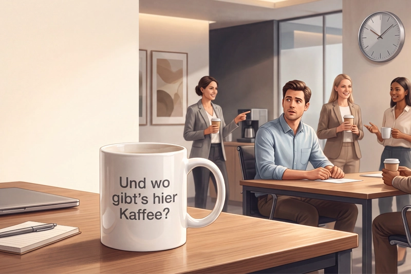 Der erste Arbeitstag:  Was ist eigentlich mit Kaffee?