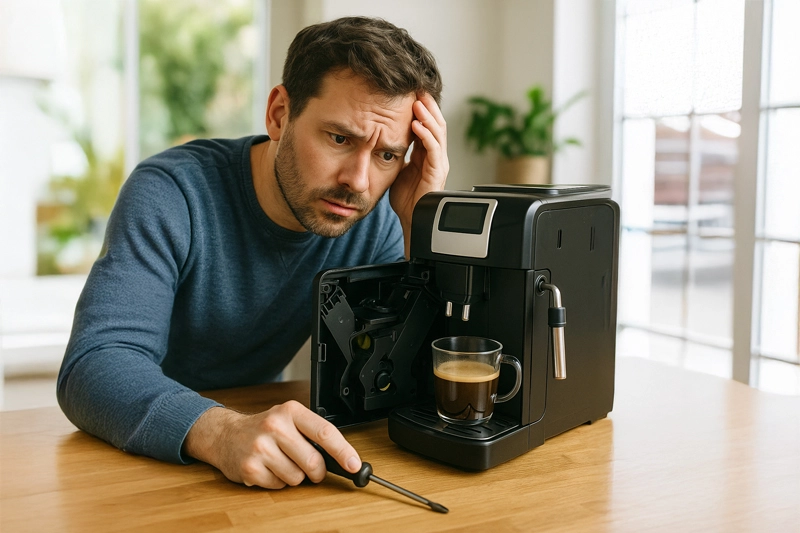 Kaffeevollautomat defekt? Ursachen prüfen und richtig reagieren