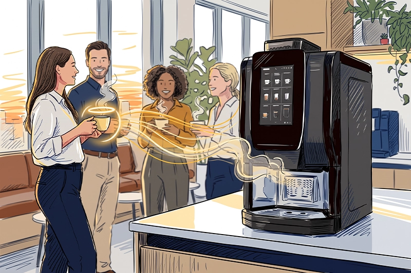 Mitarbeiter-Benefits im Büro: Warum guter Kaffee einen Unterschied macht