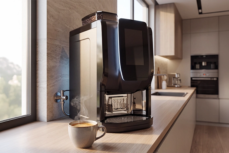 Kaffeevollautomat mit Festwasseranschluss: Lohnt sich das fürs Büro?