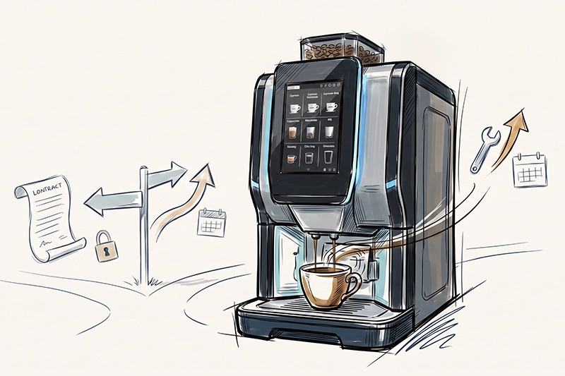 Kaffeevollautomat mieten oder leasen: Welche Lösung passt besser?