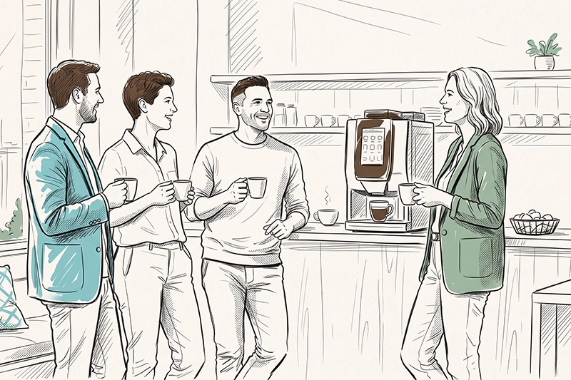 Fairness am Arbeitsplatz: Wie offene Kaffeepausen Begegnung ermöglichen
