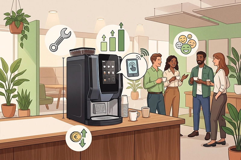 Kaffeevollautomaten mieten: 5 Vorteile für Unternehmen