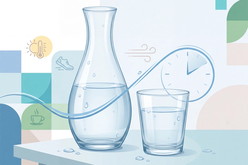 Dehydration - Wer genug Wasser trinkt, fühlt sich wohl