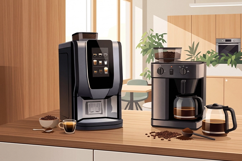 Kaffeevollautomat oder Kaffeemaschine mit Mahlwerk: Was passt besser?