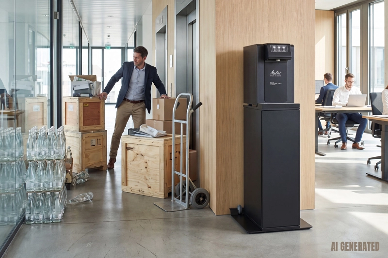 Wasserspender im Büro: Wie ein Festanschluss die Bürologistik vereinfachen kann