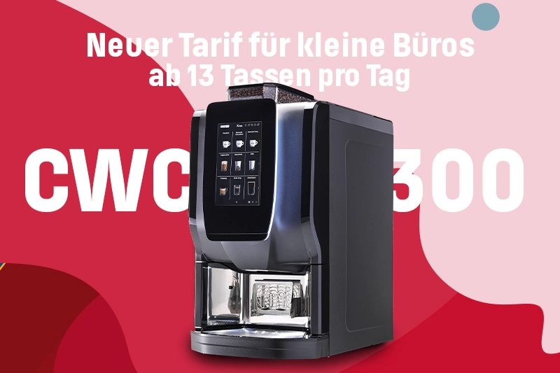 Kaffeevollautomat für kleine Unternehmen ab 13 Tassen täglich